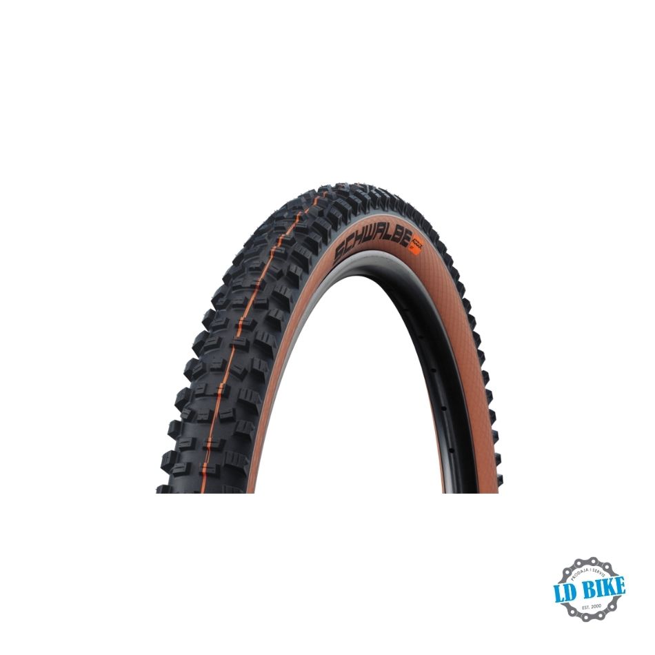GUMA 29x2.35 SCHWALBE HANS DAMPF ADDIX SOFT TLE black-brown