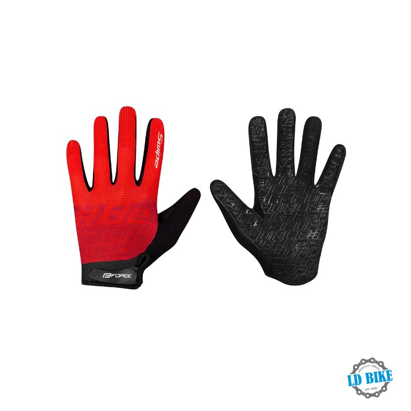 RUKAVICE FORCE MTB SWIPE SUMMER red